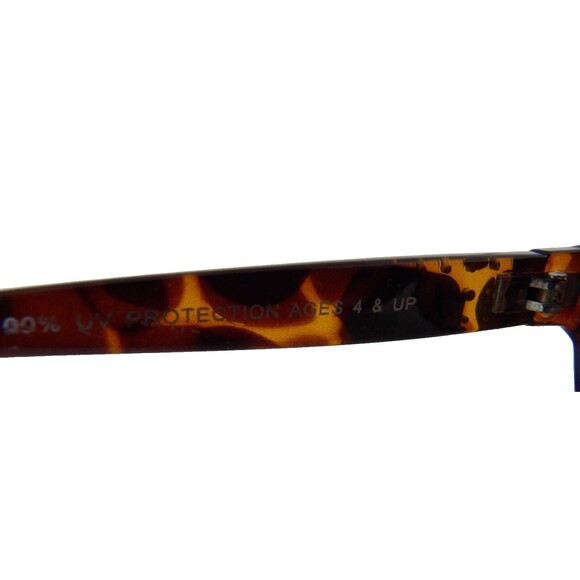 Sunglasses Retro Brown Plastic Studded Tortoise 100 % UV Protection 4 Up - Picture 4 of 9